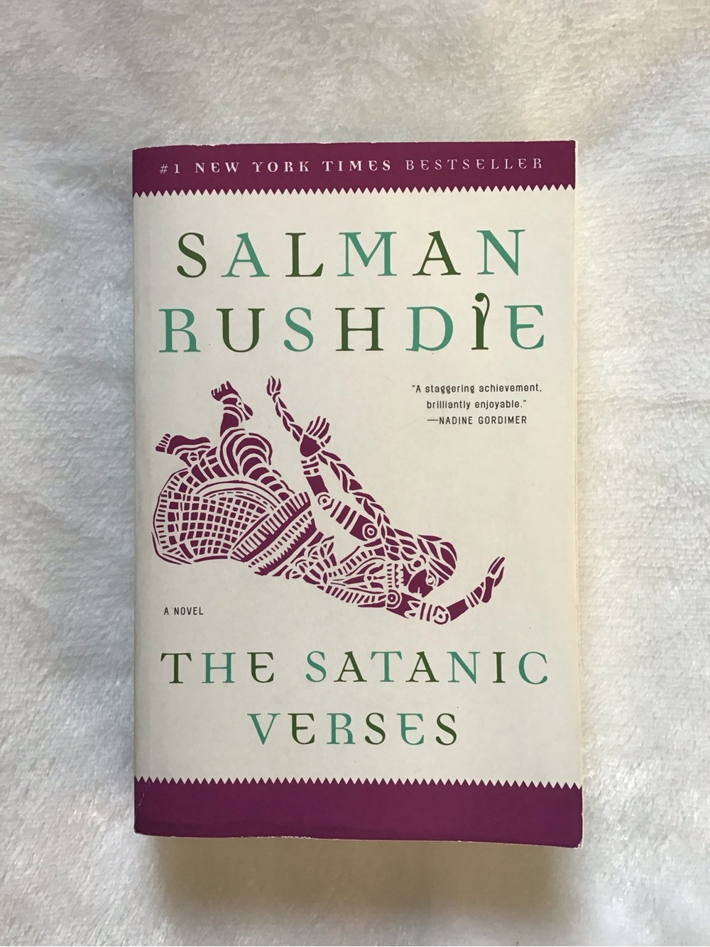 The Satanic Verses By Salman Rushdie Random House Paperback Novel